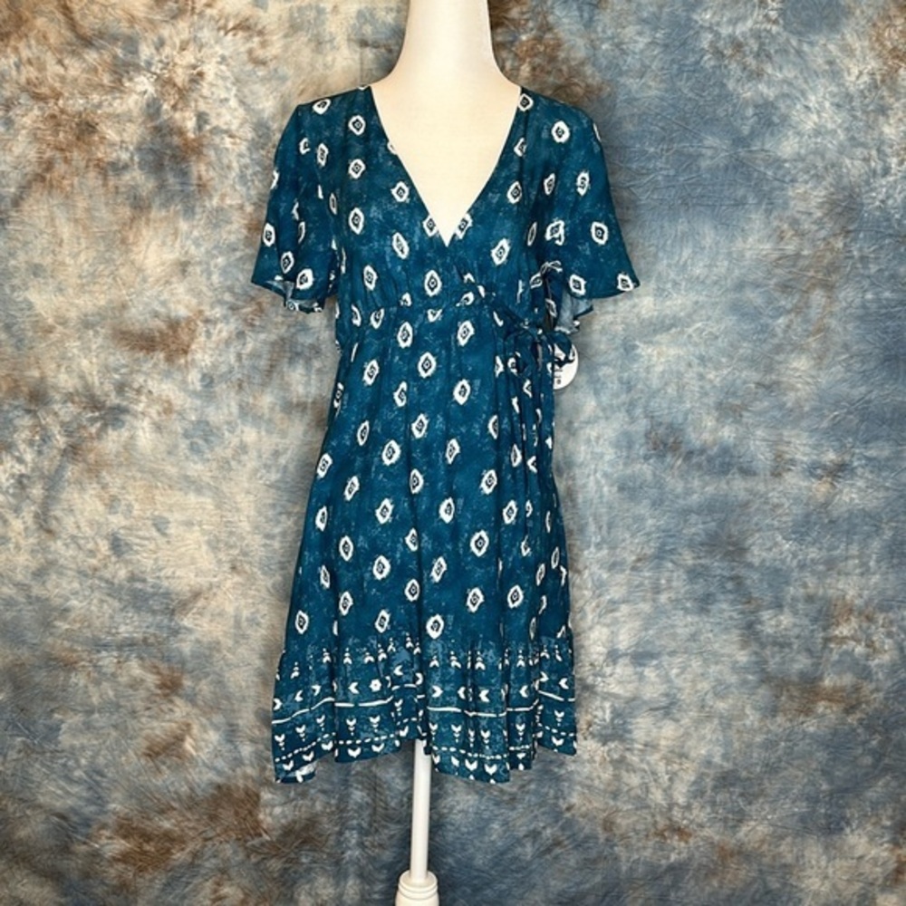 NWT Jolie & Joy indigo blue dress Sz S